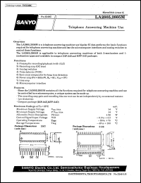 LA2805 datasheet: Telephone answering machine use LA2805