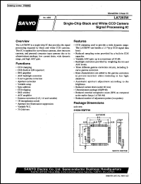 LA7265W datasheet: Single-chip black and white CCD Camera signal processing IC LA7265W