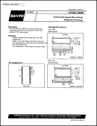 LA7282M datasheet: VCR audio signal recording playback processor LA7282M