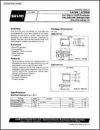 LA7356M datasheet: For use in VCR products, PAL/SECAM(MEAECAM) discrimination IC LA7356M