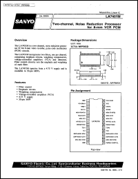LA7451M datasheet: 2-channel noise reduction processor for 8-mm VCR PCM LA7451M