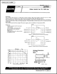 LA7951 datasheet: Video switch for TV/VCR use LA7951