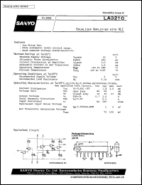 LA3210 datasheet: Equalizer amplifier with ALC LA3210