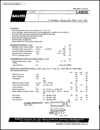 LA3220 datasheet: 2-channel equalizer amplifier with ALC LA3220