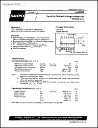 LA5318M datasheet: Variable divided voltage generator for LCD use LA5318M