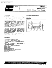 LA5603 datasheet: Multiple voltage power supply LA5603