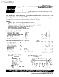 LA6393D datasheet: High-performance dual comparator LA6393D