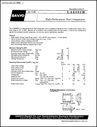 LA6393M datasheet: High-performance dual comparator LA6393M