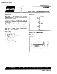 LA6515 datasheet: Power operational amplifier (0,5 A) LA6515