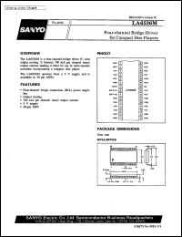 LA6536M datasheet: 4-channel bridge driver for compact disc player LA6536M