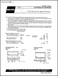 LA7316A-N datasheet: VCR VHC chroma signal processor LA7316A-N