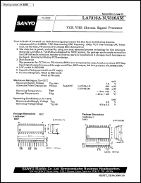 LA7316AM datasheet: VCR VHC chroma signal processor LA7316AM