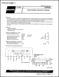 LA7510 datasheet: Quasi-parallel intercarrier detector LA7510