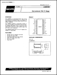 LA8604M datasheet: Narrowband FM IF stage LA8604M