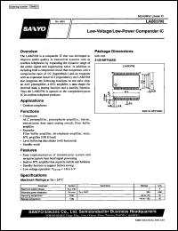LA8637M datasheet: Low-voltage/low-power compander IC LA8637M