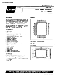 LA9210M datasheet: Analog signal processor for CD player LA9210M