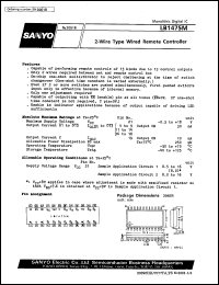 LB1475M datasheet: 2-wire type wired remote controller LB1475M