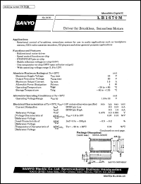 LB1670M datasheet: Driver for brushless, sensorless motor LB1670M