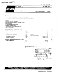 LB1690 datasheet: 3-phase motor driver LB1690