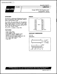 LB1741 datasheet: Octal NPN darlington-pair transistor array LB1741