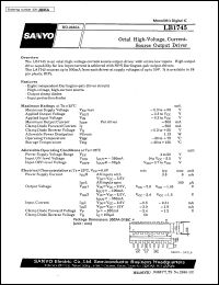 LB1745 datasheet: Octal high-voltage, current-source output driver LB1745