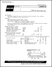 LA4510 datasheet: AF power amplifier LA4510