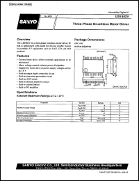 LB1882V datasheet: 3-phase brushless motor driver LB1882V
