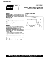 STK6713AMK4 datasheet: Unipolar fixed-current chopper-type 4-phase stepping motor driver STK6713AMK4