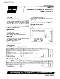 STK6877 datasheet: Reversible brush-type DC motor driver (output current 8A) STK6877