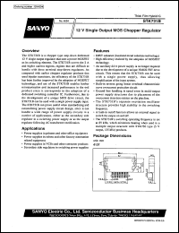 STK731B datasheet: 12 V signal output MOS chopper regulator STK731B