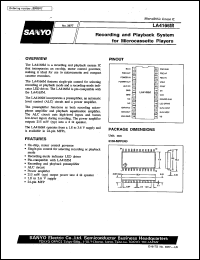 LA4166M datasheet: Recording/playback IC for microcasette player LA4166M