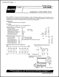 LB1105M datasheet: 6-channel x 4-unit diode array LB1105M