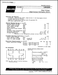 LB1235 datasheet: High-voltage, large current darlington driver LB1235