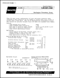 LB1288 datasheet: Darlington transistor array LB1288