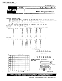 LB1407 datasheet: AC/DC voltage level meter LB1407