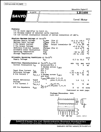 LB1408 datasheet: Level meter LB1408