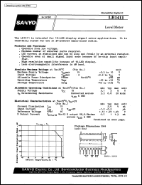 LB1411 datasheet: Level meter LB1411