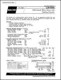 LB1642 datasheet: Bidirectional motor driver with braking function LB1642