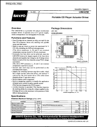 LB8107M datasheet: Actuator driver for portable CD player LB8107M