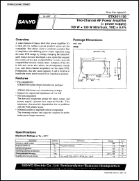 STK401-130 datasheet: 2-channel AF power amplifier STK401-130