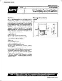 STK730-080 datasheet: Self-excitation type semi-regulator switching regulator (210 W output) STK730-080