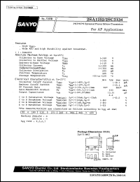 2SC3134 datasheet: NPN epitaxial planar silicon transistor, for AF application 2SC3134