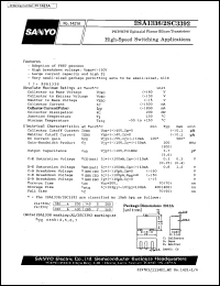 2SC3392 datasheet: NPN epitaxial planar silicon transistor, high-speed switching application 2SC3392