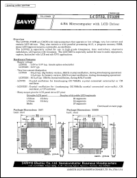 LC5732 datasheet: 4-bit microcomputer with LCD driver LC5732
