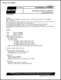 LC573406A datasheet: 4-bit singl-chip microcomputer with LCD driver LC573406A