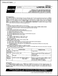 LC6512A datasheet: 4-bit single-chip microprocessor for control-oriented application LC6512A