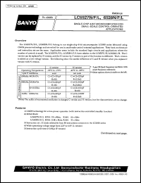 LC6527N datasheet: 4-bit single-chip microprocessor for small-scale control-oriented application LC6527N