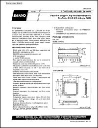 LC66356B datasheet: 4-bit microcontroller (6 Kbyte ROM-contained) LC66356B