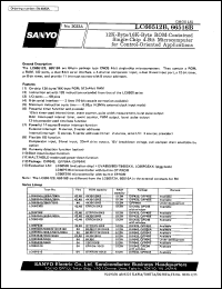 LC66512B datasheet: 4-bit microcomputer (12 Kbyte ROM-contained) LC66512B