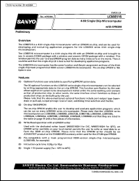 LC66E516 datasheet: 4-bit microcomputer with EPROM LC66E516
